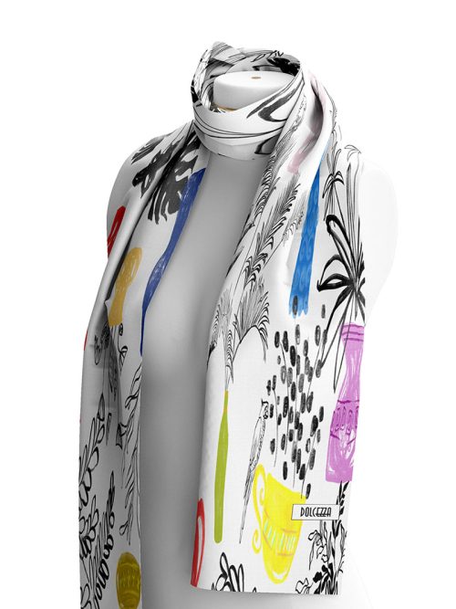 Dolcezza Summer Bouquet Scarf Style 25909.