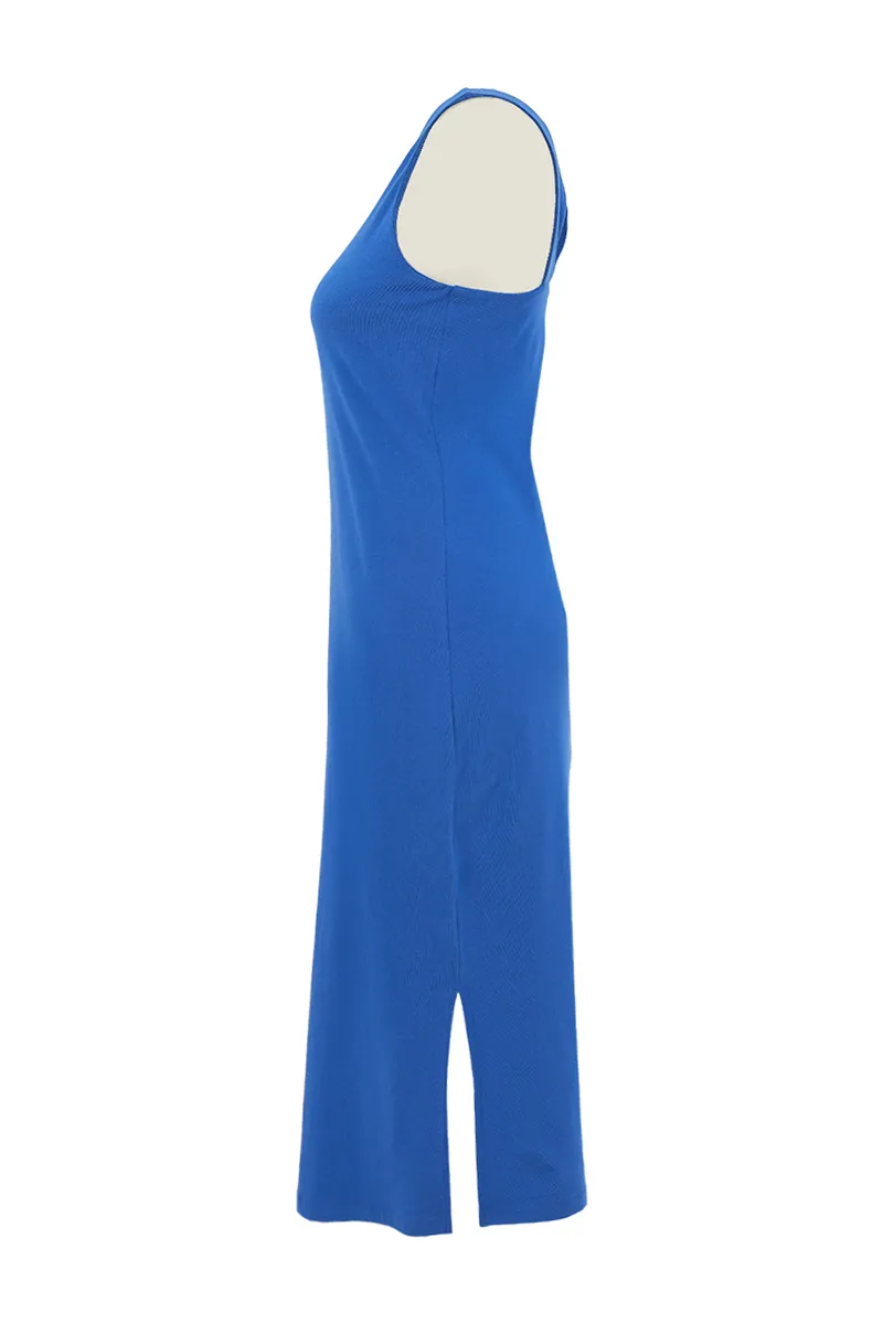 Dolcezza Royal Blue Dress Style 26231 side.