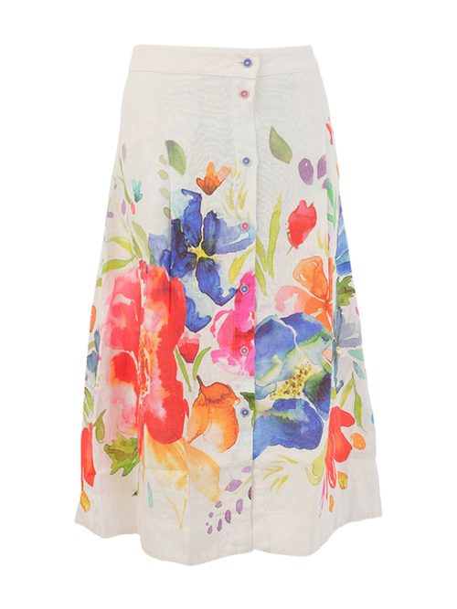 Dolcezza “Spring Delight” Linen Skirt Style 26701.