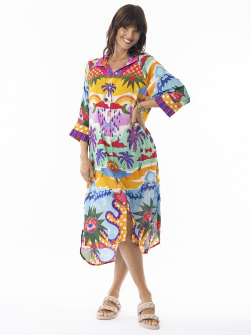 Escape Briana Shirt Dress Style 30128.