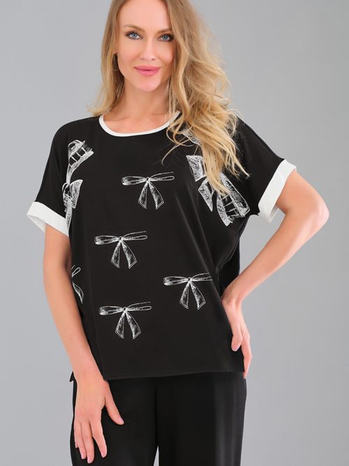 Tricotto Black/Vanilla/Silver Top Style 56138.