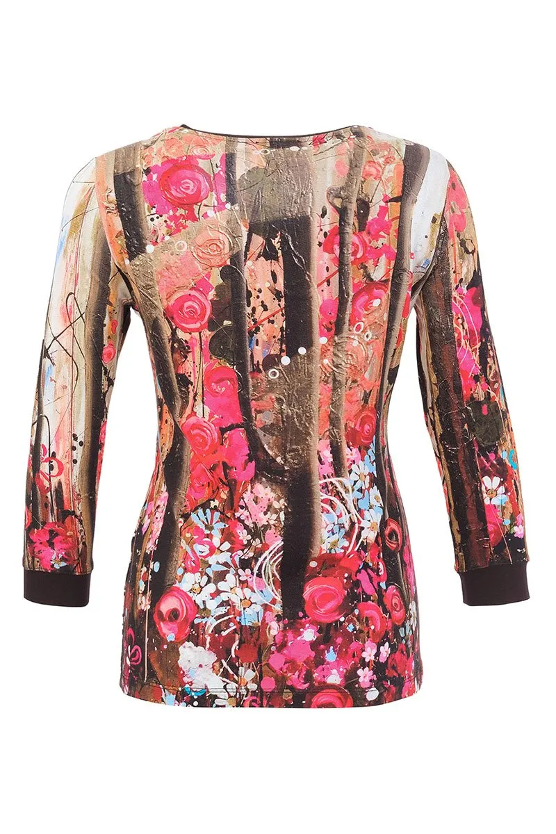 Dolcezza “Wild Forest Rose” Top Style 76670 back.