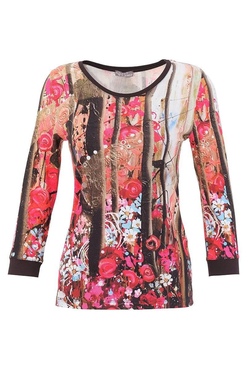 Dolcezza “Wild Forest Rose” Top Style 76670.