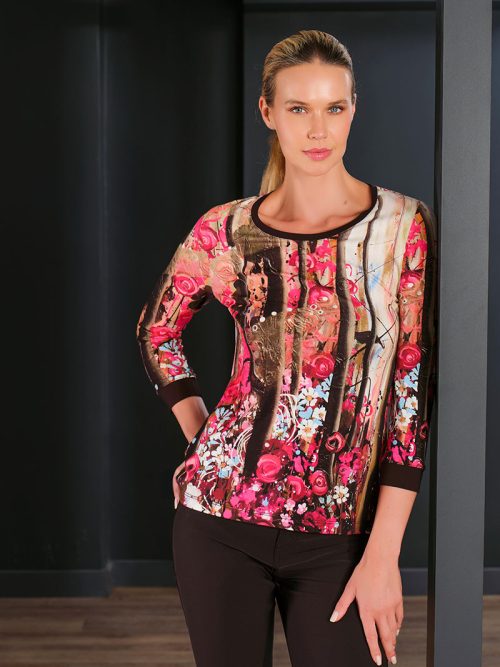 Dolcezza “Wild Forest Rose” Top Style 76670.